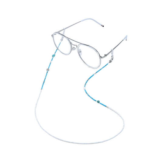 Natural Turquoise Glasses Chain