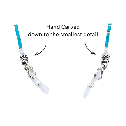 Natural Turquoise Glasses Chain